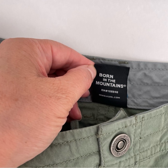 Kuhl Spire Shorts Women’s 2 Olive Green Pockets Hiking Outdoor - Picture 5 of 14